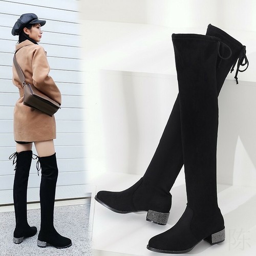 over the knee boots no tie